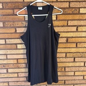 Gymshark Small Black Long Tank Top